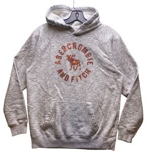 Abercrombie & Fitch Hoodie Girls 13/14 Hoodie‎ Spell Out Bling Academia Gray